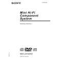 SONY MHC-ZX70DVD Owners Manual