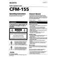 SONY CFM-155 Owners Manual