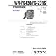 SONY WMFS420/RS Service Manual