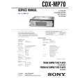 SONY CDXMP70 Service Manual