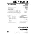 SONY MHCFR10 Service Manual
