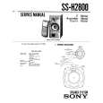 SONY SS-H2800 Service Manual