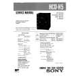 SONY HCDH5 CD Service Manual