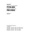 SONY PCM-800 Service Manual