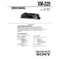 SONY XM-220 Service Manual