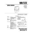 SONY WMFX20 Service Manual