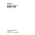 SONY BSS-100 Service Manual