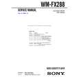 SONY WMFX288 Service Manual