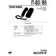 SONY IT-B5 Service Manual