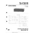 SONY TAF361R Service Manual