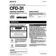 SONY CFD-31 Owners Manual