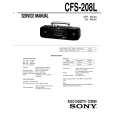 SONY CFS-208L Service Manual