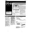 SONY CFD-68 Owners Manual