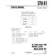 SONY STU61 Service Manual