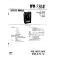 SONY WMF2041 Service Manual