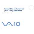 SONY PCG-FX403 VAIO Software Manual