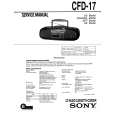 SONY CFD-17 Service Manual