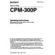 SONY CPM-300P Owners Manual