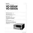 SONY VO5850S Owners Manual