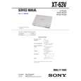 SONY XT63V Service Manual