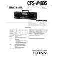 SONY CFS-W480S Service Manual