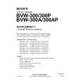 SONY BVW-300 Service Manual