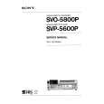 SONY SVO-5800P VOLUME 1 Service Manual