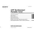 SONY WRR-805B Owners Manual