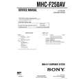SONY MHCF250AV Service Manual