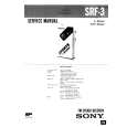 SONY SRF3 Service Manual