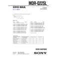 SONY MDRQ22SL Service Manual