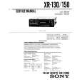 SONY XR-150 Service Manual