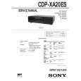 SONY CDP-XA20ES Service Manual