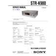 SONY STR-K980 Service Manual