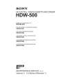 SONY HDW-500 Service Manual