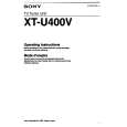 SONY XT-U400V Owners Manual