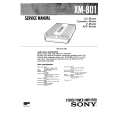 SONY XM801 Service Manual