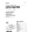 SONY CFD-750 Owners Manual
