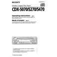 SONY CDX-5470 Owners Manual