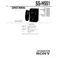 SONY SS-H551 Service Manual