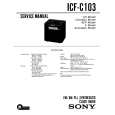 SONY ICFC103 Service Manual