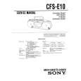 SONY CFS-E10 Service Manual