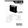 SONY ICF-111B Service Manual