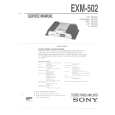 SONY EXM502.PDF Service Manual