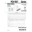 SONY PCVRX7M Service Manual