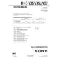 SONY MHCVX5 Service Manual