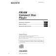 SONY CDX-M3DI Owners Manual