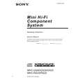 SONY MHC-RG22 Owners Manual