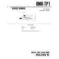 SONY RMRTP1 Service Manual