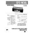 SONY CFSW30L Service Manual